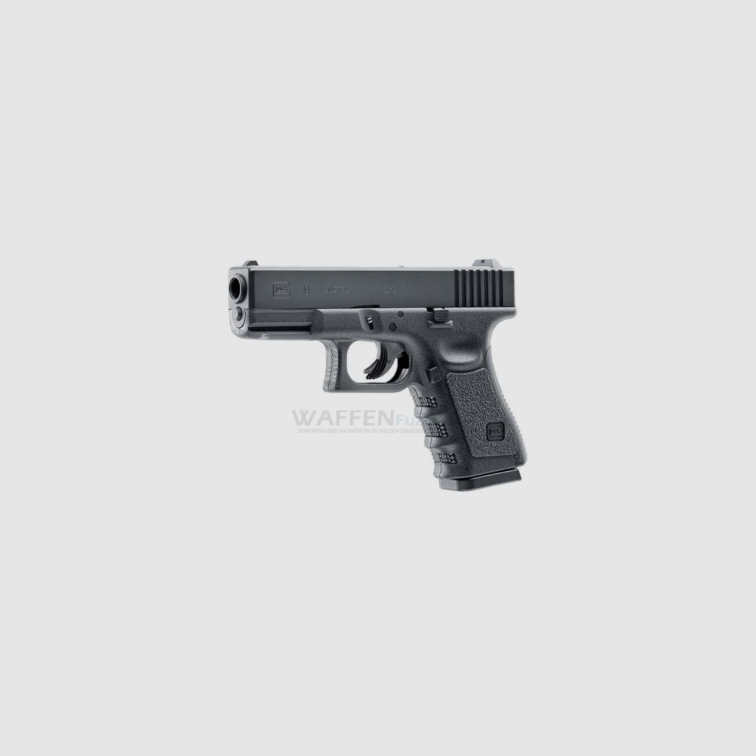 Glock 19 CO2 pistol caliber 4.5mm BB with metal slide
