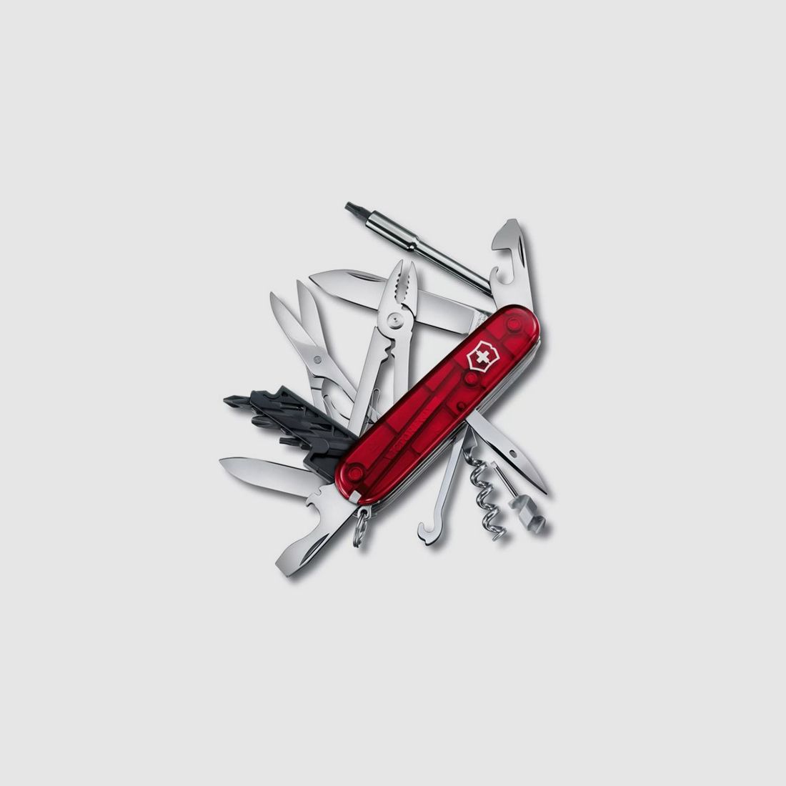Multitools Victorinox Schweizer Taschemesser Cyber Tool M LĂ¤nge 9,1 cm rot 32  Funktionen (P18)