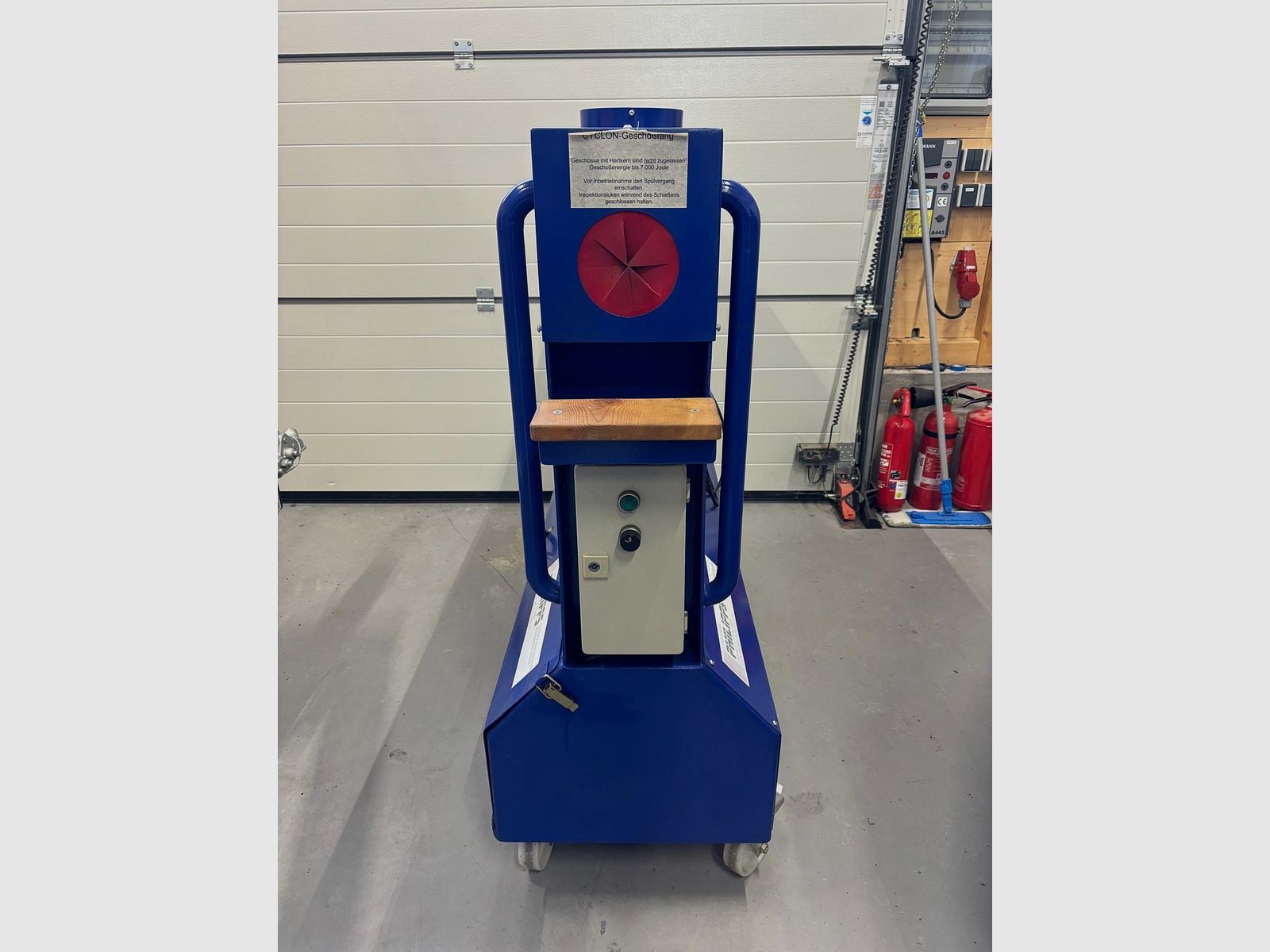 Schussfang Geschossfang 7000 Joule Prüfstand