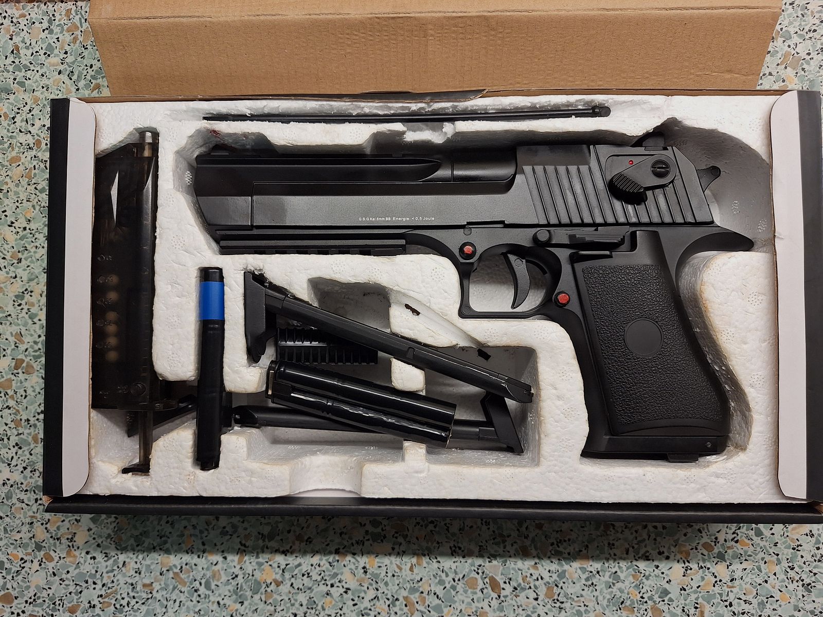 Softair CM.121 G.S.G Kal.6mm BB: < 0,5 Joule