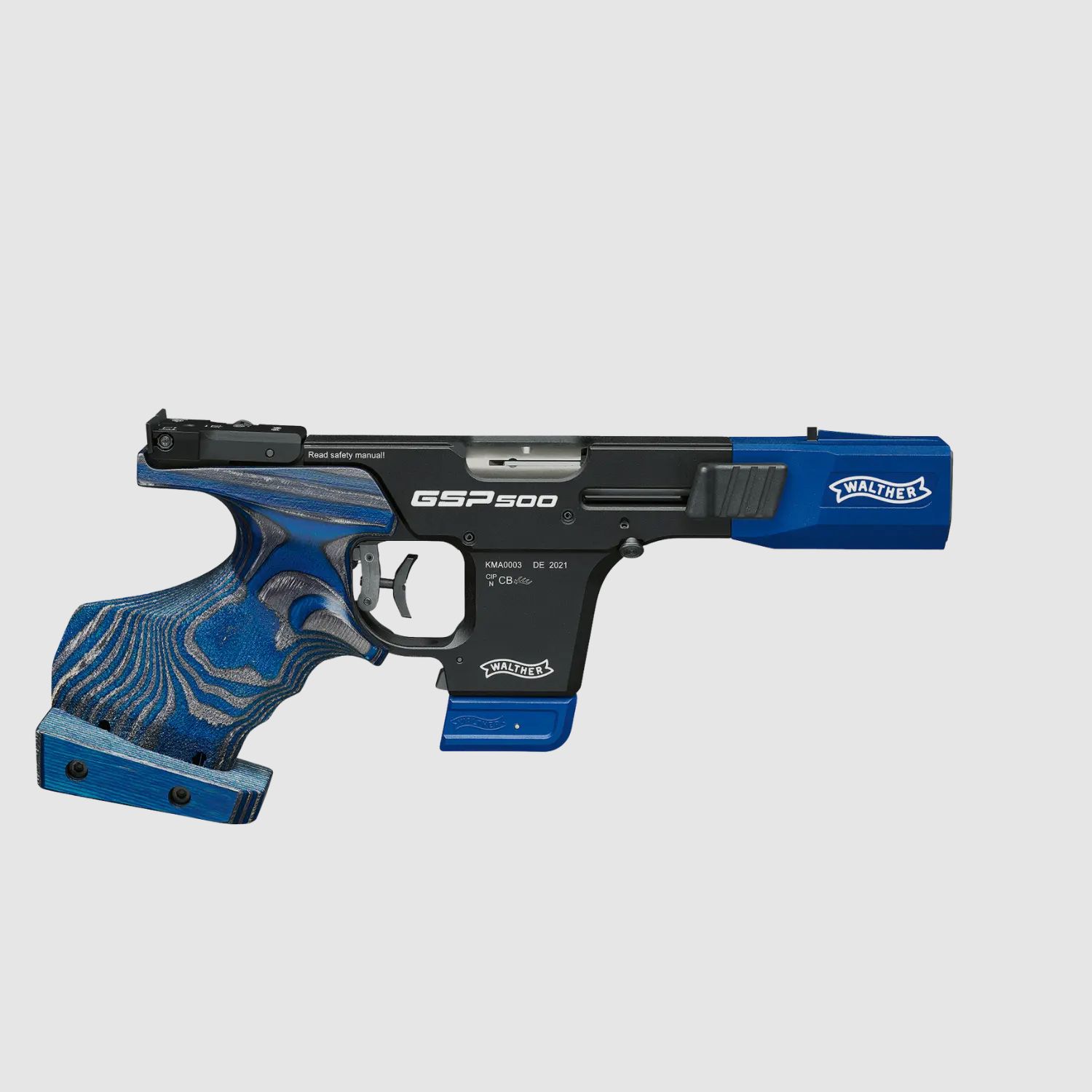 Pistola deportiva Walther GSP500 Calibre .22lr Gatillo mecánico, Tamaño M Derecho