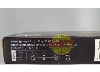 Amunicja SAKO kal. .30-06 Super Hammerhead 9,7 g, zdjęcie 2 z 3