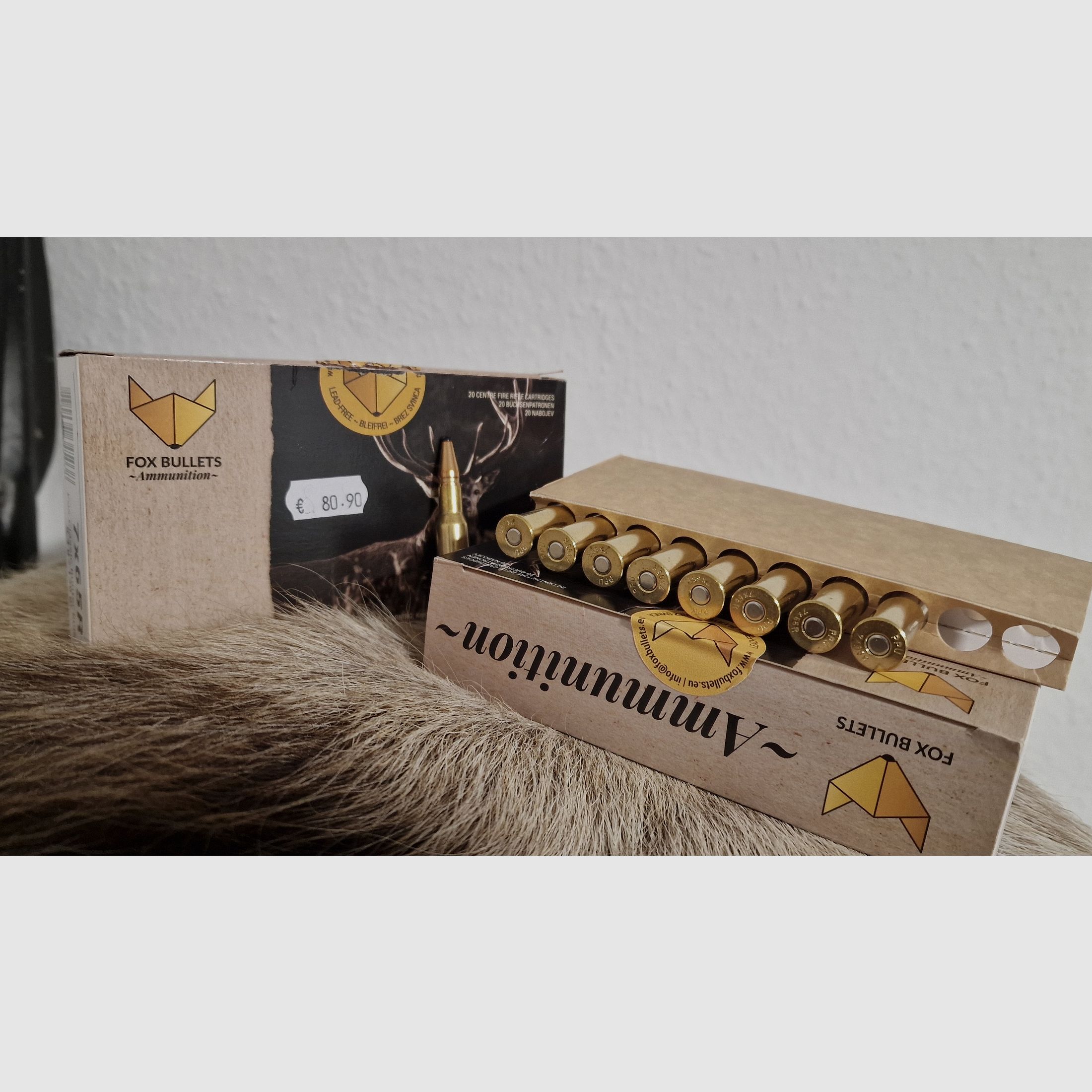 Ammunition 7x65R 49 rounds Fox Classic Hunter 8.9g/130gr