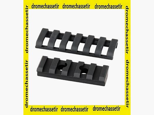 RAIL ERGO 5-SLOT ALUMINIUM PICATINNY MONTAGEPLATTFORM SCHWARZ