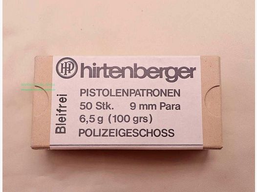 Hirtenberger / Austria Amunicja Pistoletowa 9mm Luger/Parabellum/9x19