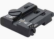 LPA TPU25SS07 verstellbare Mikrometer-Kimme für SIG-Sauer P/220/225/226/228/229/239, SP2009, XD Springfield – Schwarzes Visierbild