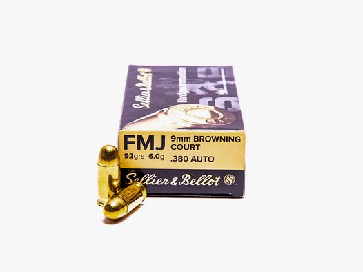 Sellier & Bellot 9 mm court FMJ cartouches de pistolet