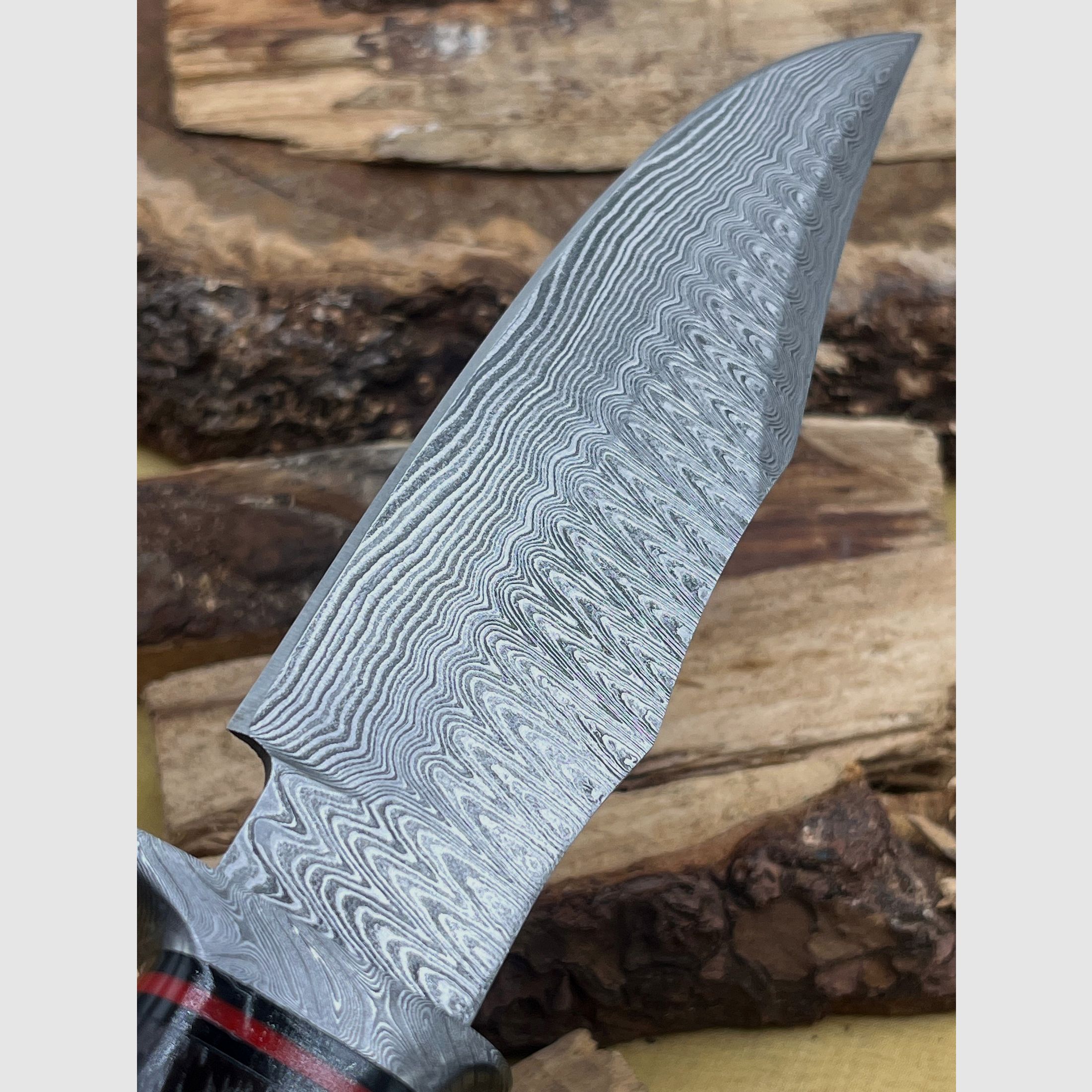 Jachtmes Damaststaal 