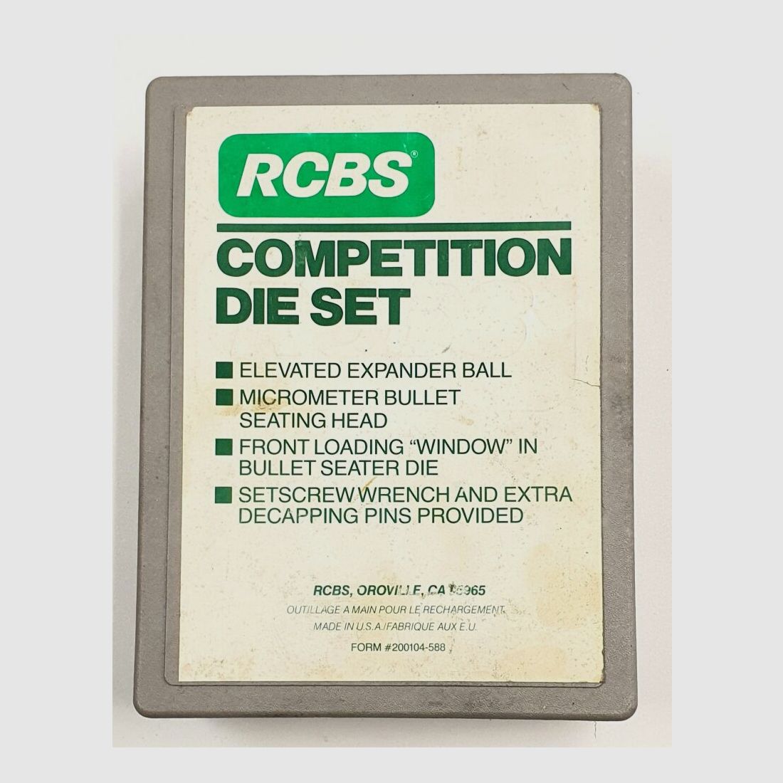 RCBS Reloader Competition Full Length Die Set, .308 Win Matrizen