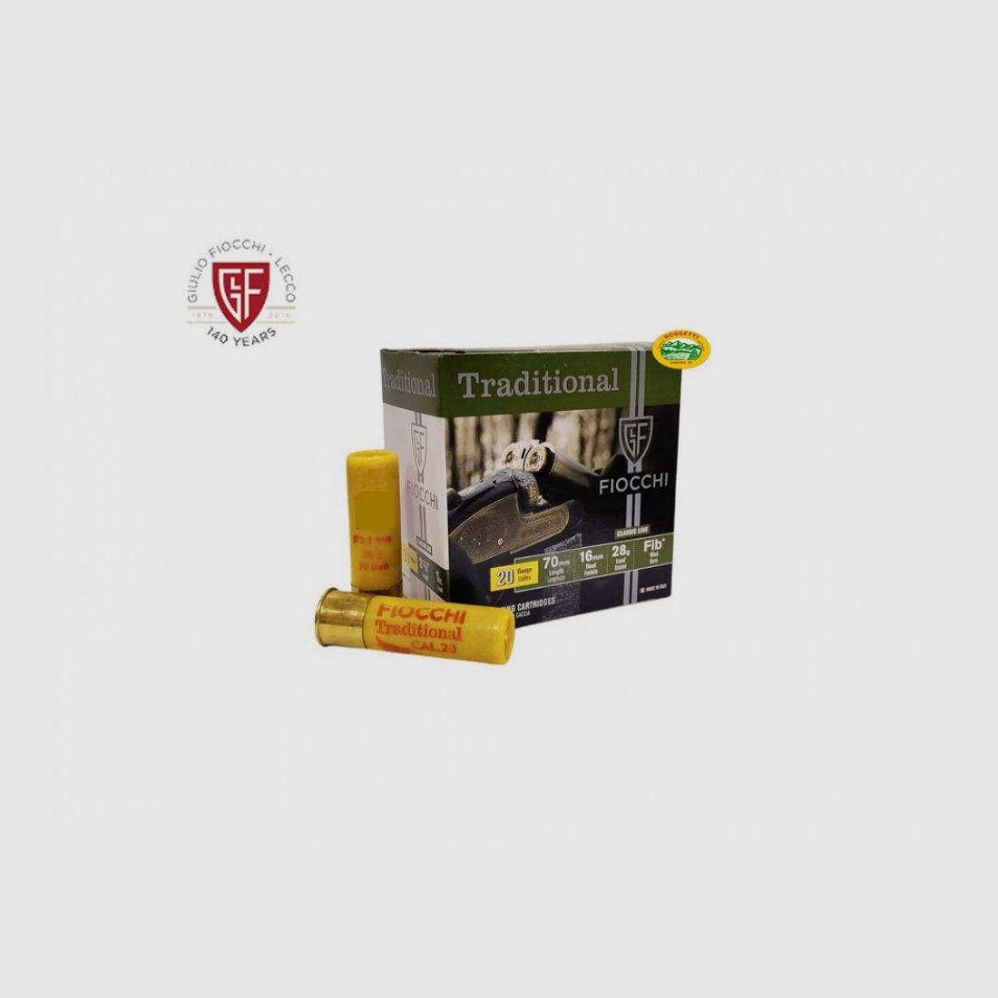 FIOCCHI Patronen Traditional Feltro Kal.20 gr.28 pb.10 ohne Behälter