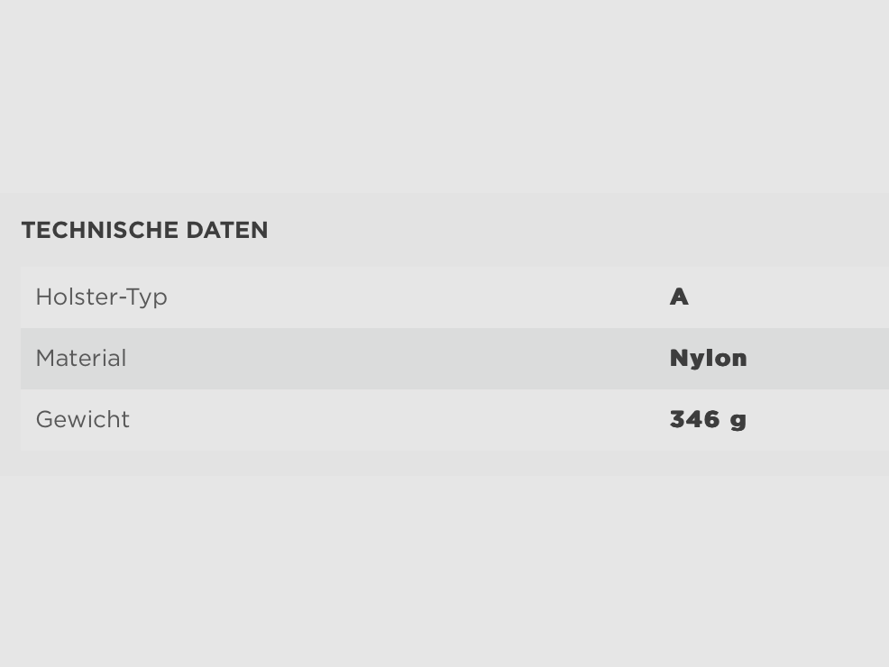 Umarex 3.1564 Beinholster Nylon Typ A, für große Pistolen, mit Magazintasche