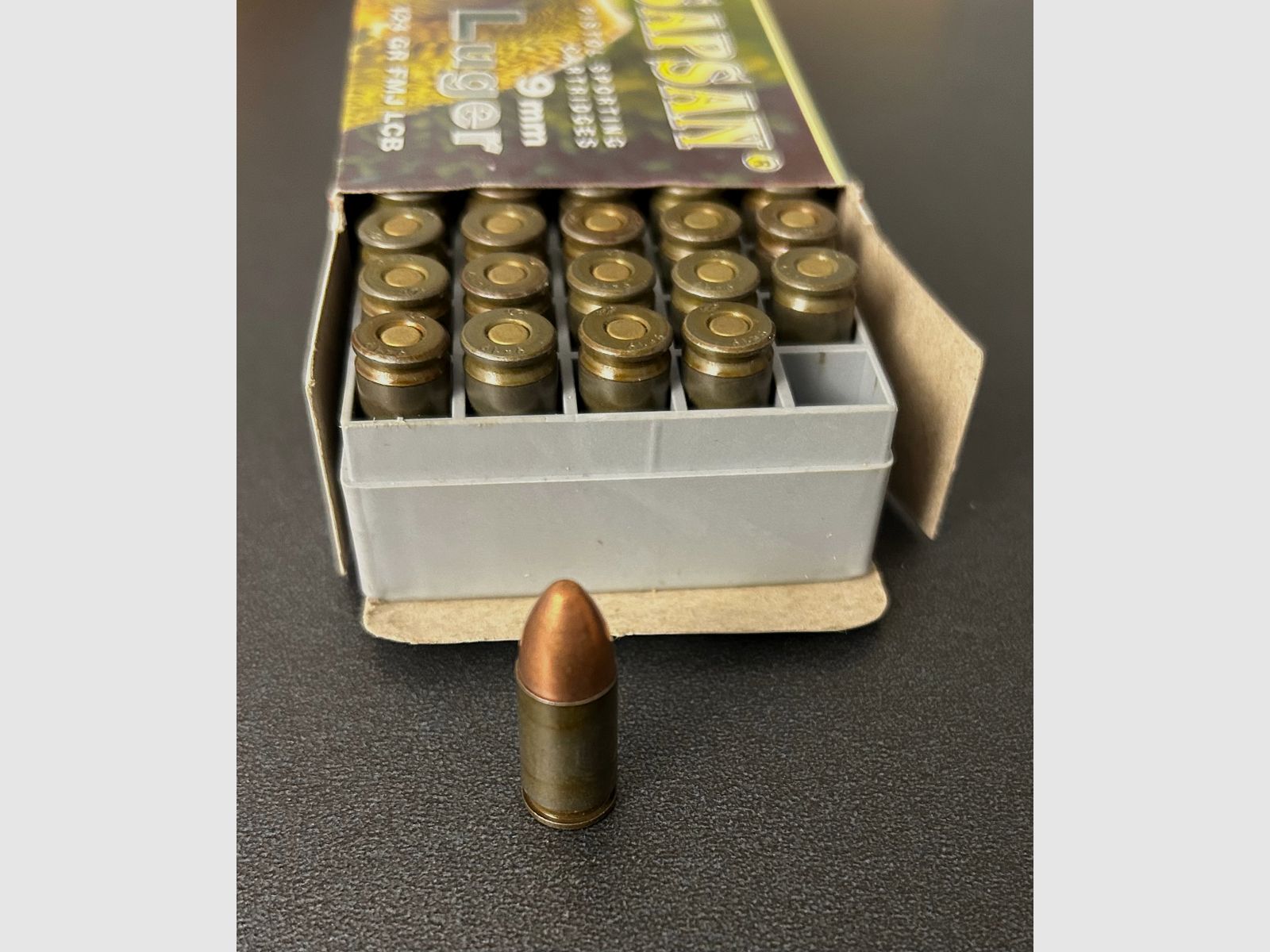 9 mm Luger 124 gr FMJ   SAPSAN