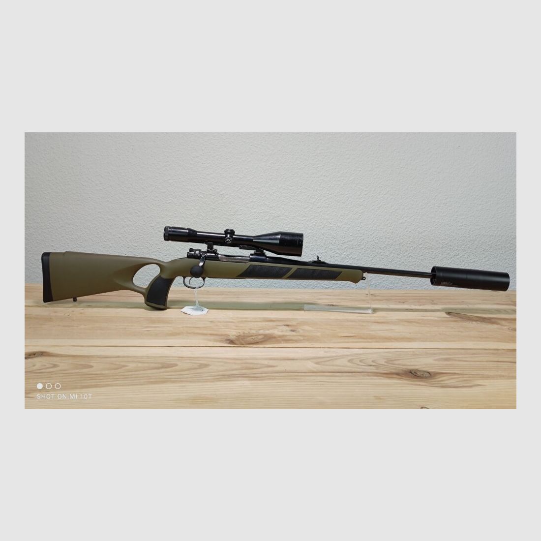 MAUSER 98 Lochschaft mit Schalldämpfer