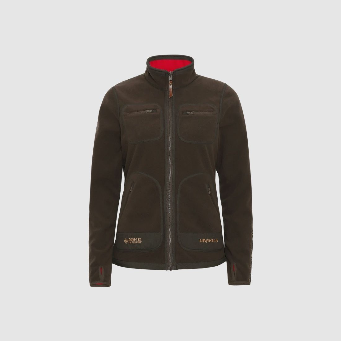 Härkila Kamko Fleecejacke Damen Braun/Rot XXL