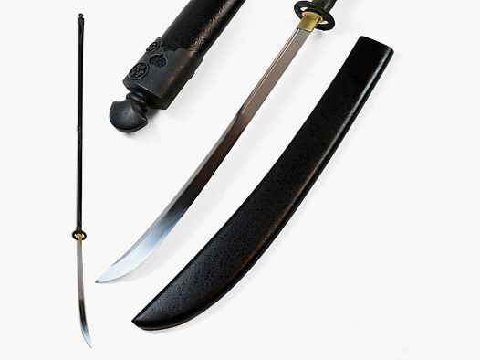 Hand-forged Naginata with wooden handle