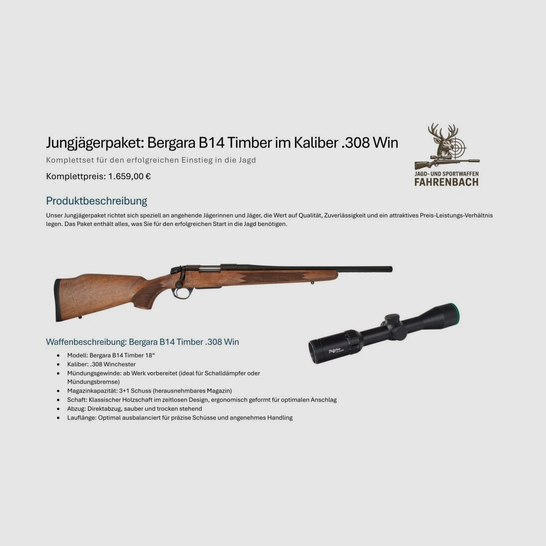 Bergara B14 Timber 18"