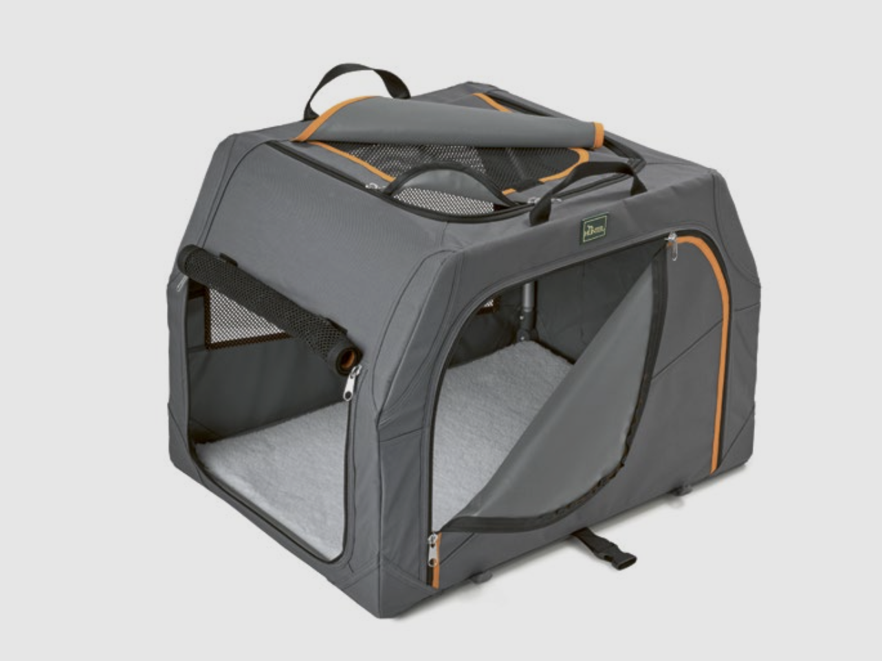 Faltbare Hundebox mit Aluminium-Gestell, Bild 1 von 3