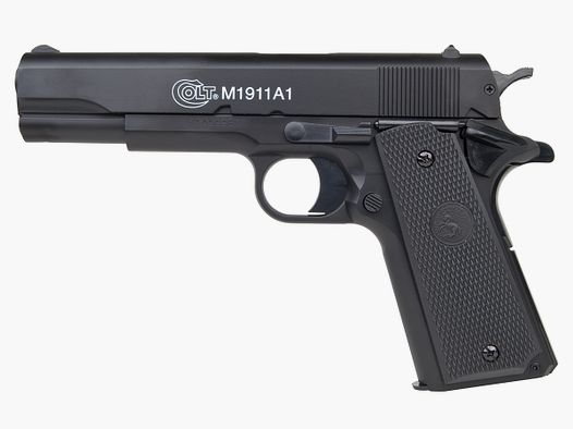 Colt 1911 H.P.A. Zwart 6mm - Airsoft Veerdruk < 0,5 Joule