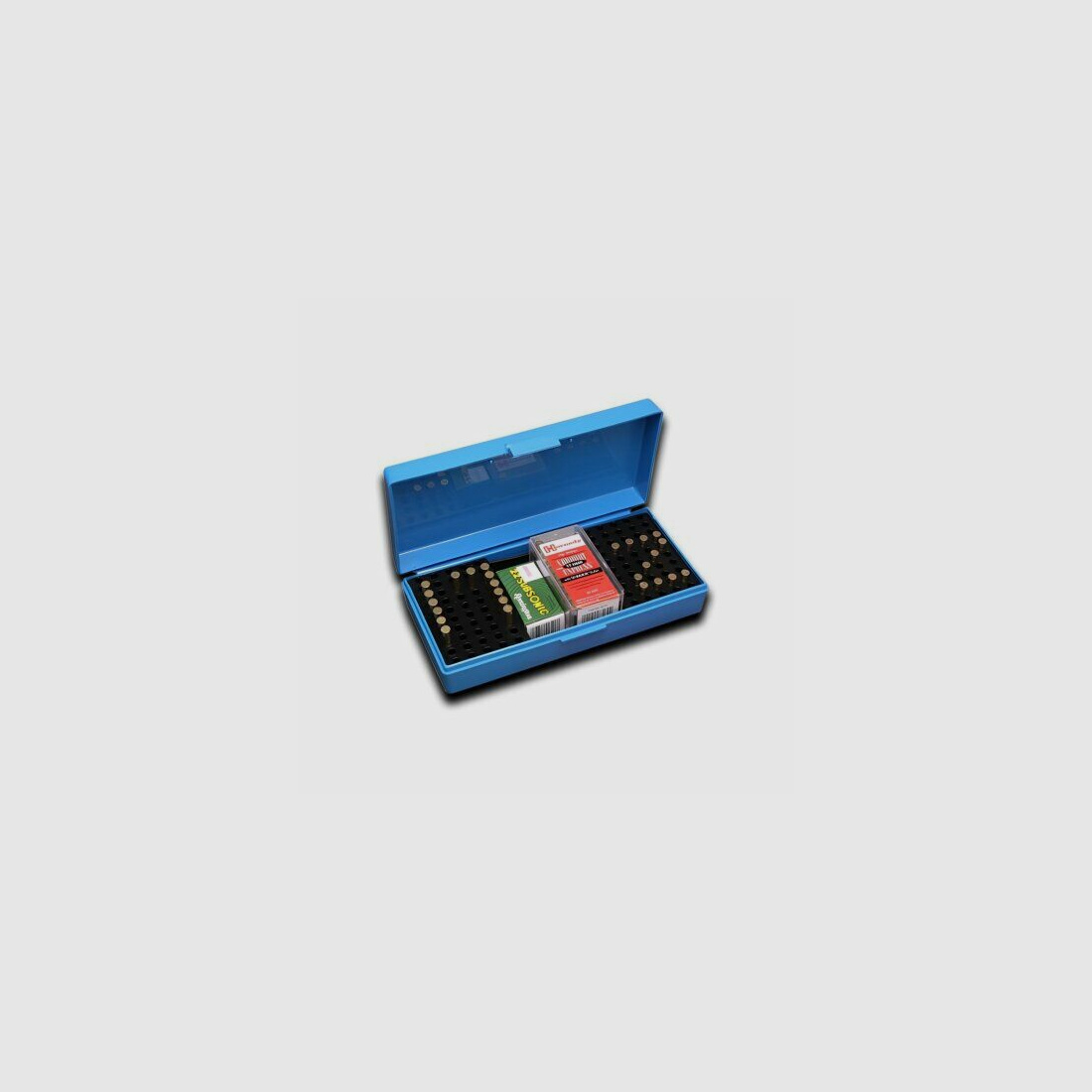 MTM Patronenbox mit Klappdeckel blau .22lr 200 Patronen