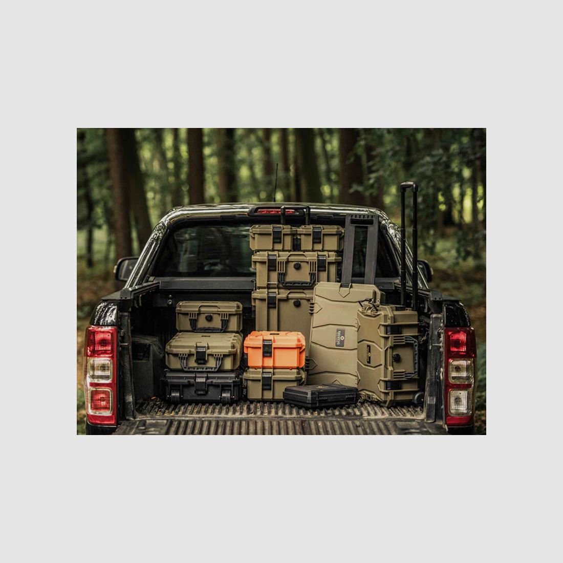 RAUZEUG RTS465H, Rugged-TROLLEY Set OLIVE