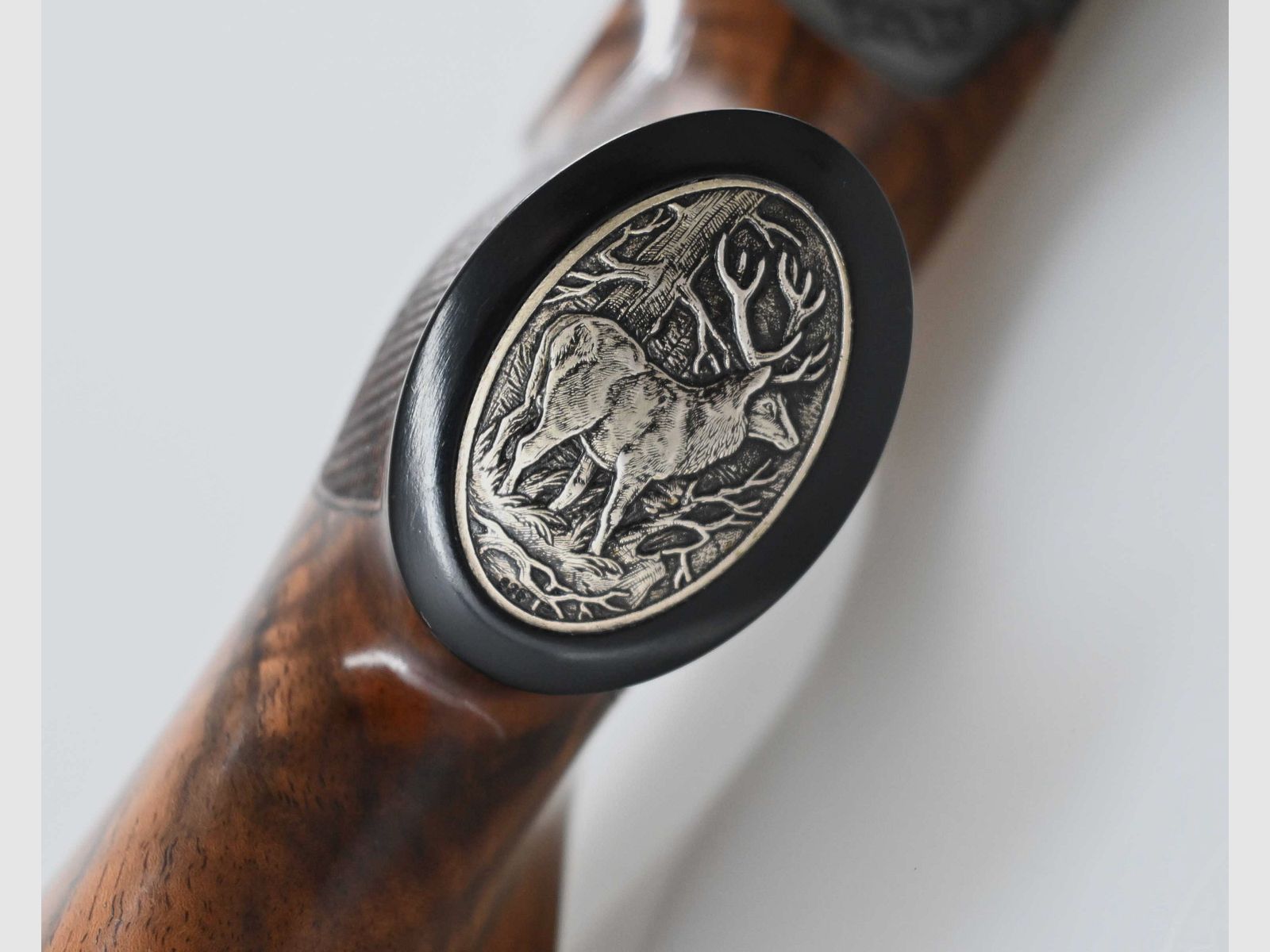 Blaser System R8 Baronesse SHK:8 Gravur: Gams und Rotwild / Pistolengriffkappe: Rothirsch, Bild 3 von 3