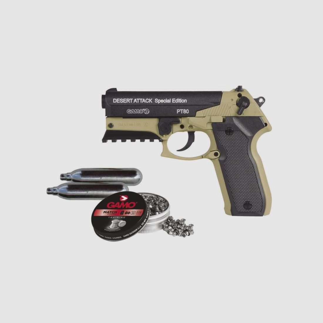 CO2-Pistole Gamo PT-80 Desert Attack