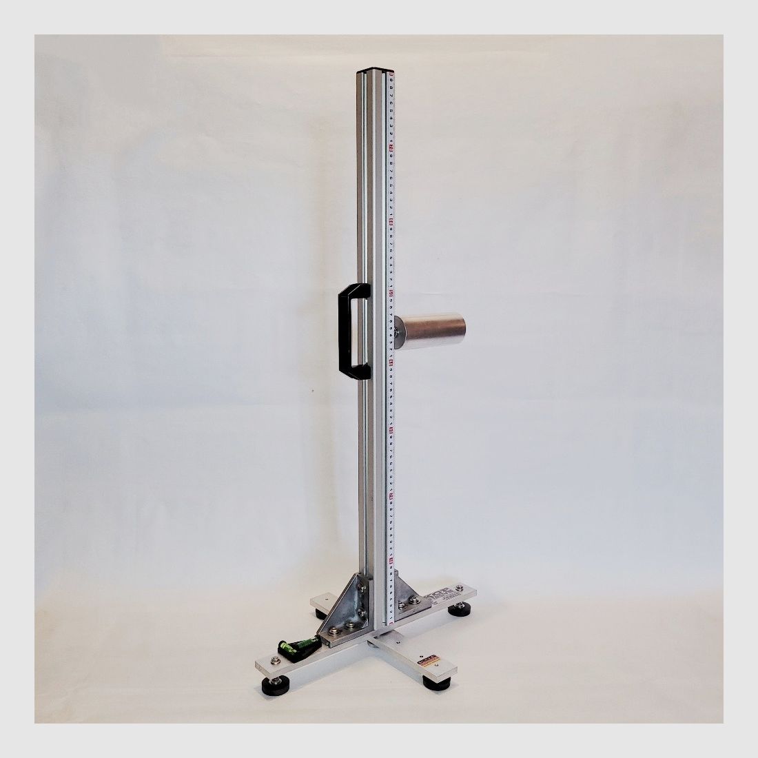 KGF Auflagestativ - Auflageständer Alu X-800-Pro mit Buchenholz-Auflage, klappbar, Waage, Griff und Maßband