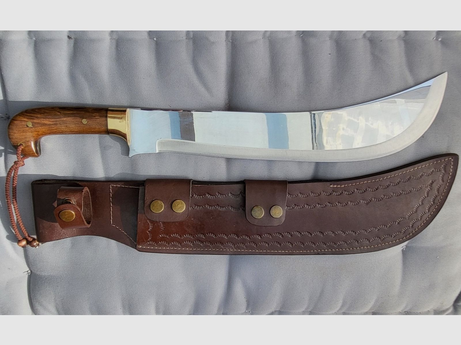 Coltello da macellaio grande, lama in acciaio inossidabile lunga 37 cm, quasi come nuovo