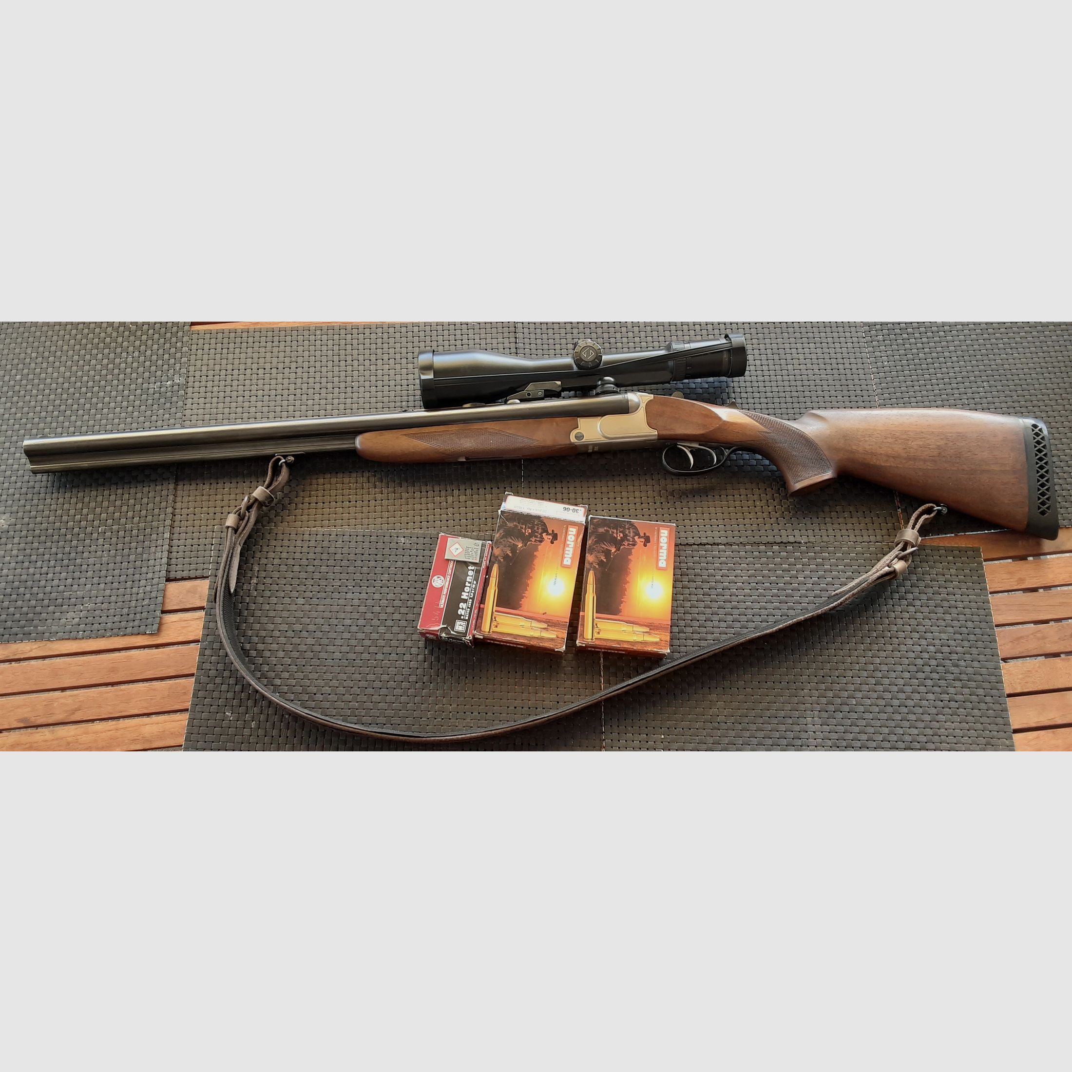 Drilling Krieghoff Plus 30.06, 12/70, 22 Hornet mit Zeiss Victory HT 3-12x56 TOP !