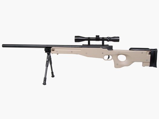 GSG MB01 Tactical Sniper Tan 6mm - Airsoft Spring Pressure