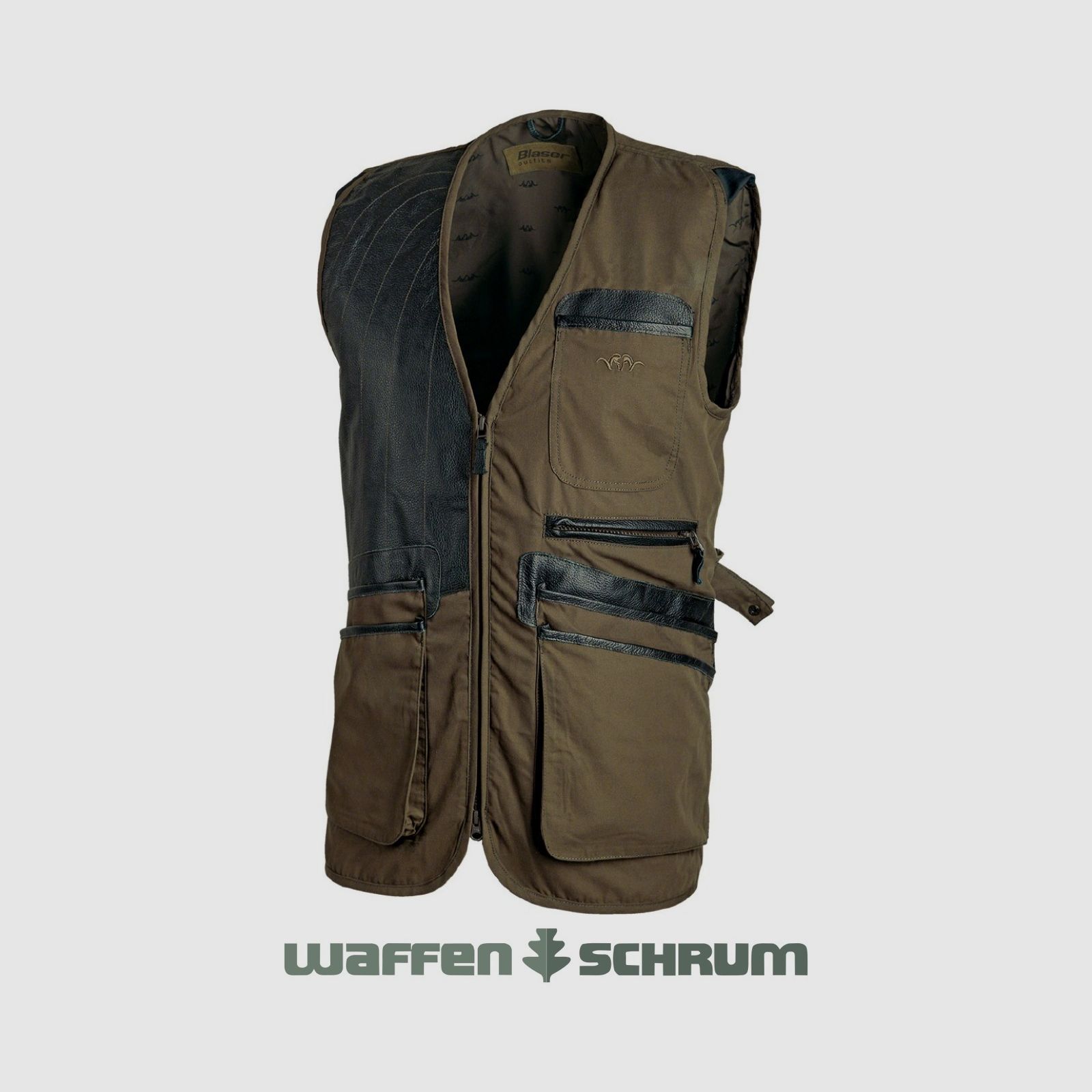 Blaser Ganzjahresschießweste rechts Braunolive