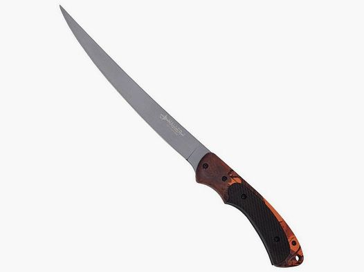 Filetiermesser Griff orange/camo