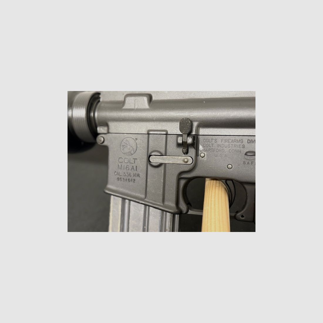 Colt M16 A1 originale, carabina semiautomatica simile all'AR15 calibro .223 molto rara