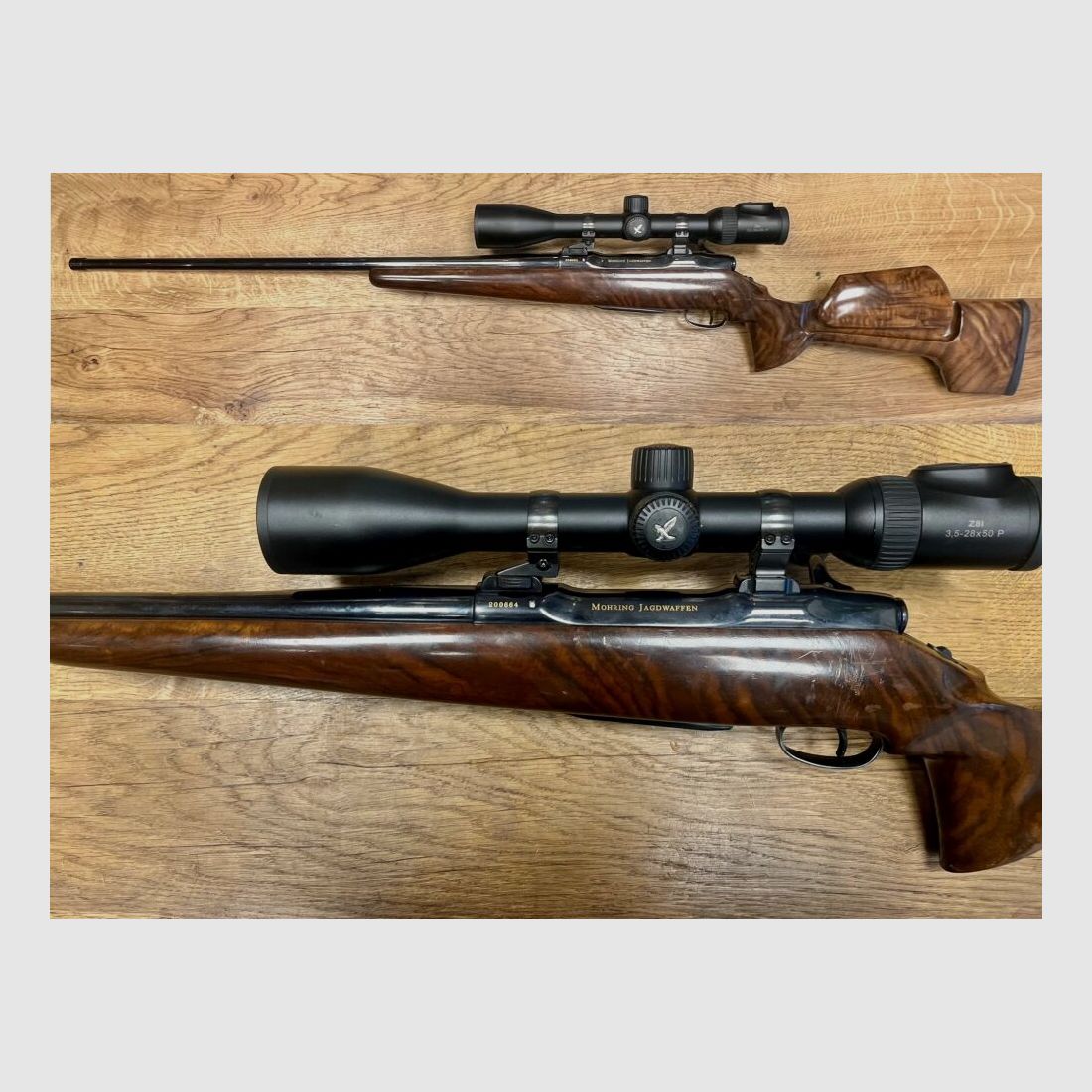 Sauer 80 Custom ombouw met Swarovski Z8i Sauer 80 Custom met Swarovski Z8i