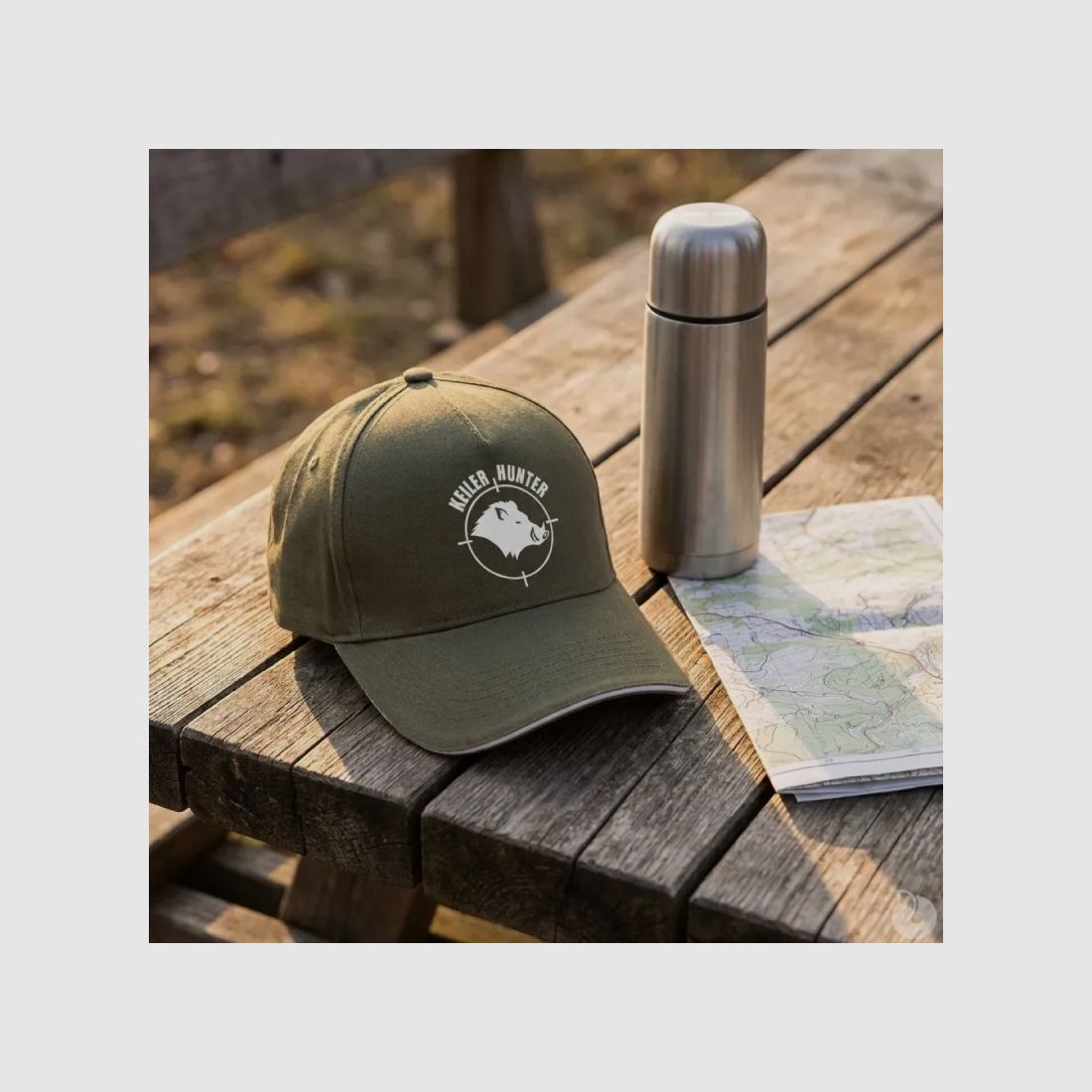Keiler Hunter Baumwolle army/beige verstellbar, Bild 1 von 6