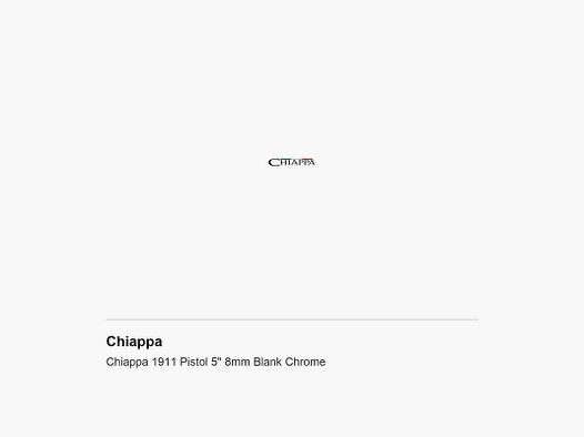 Chiappa 1911 Pistol 5″ 8mm Blank Chrome