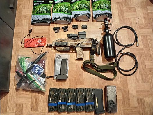 Airsoft MP7 GBB con HPA