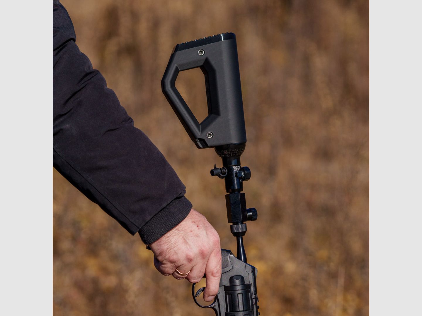 Shoulder stock | 0.2L bottle | BUTTSTOCK | BLACK | stylish design