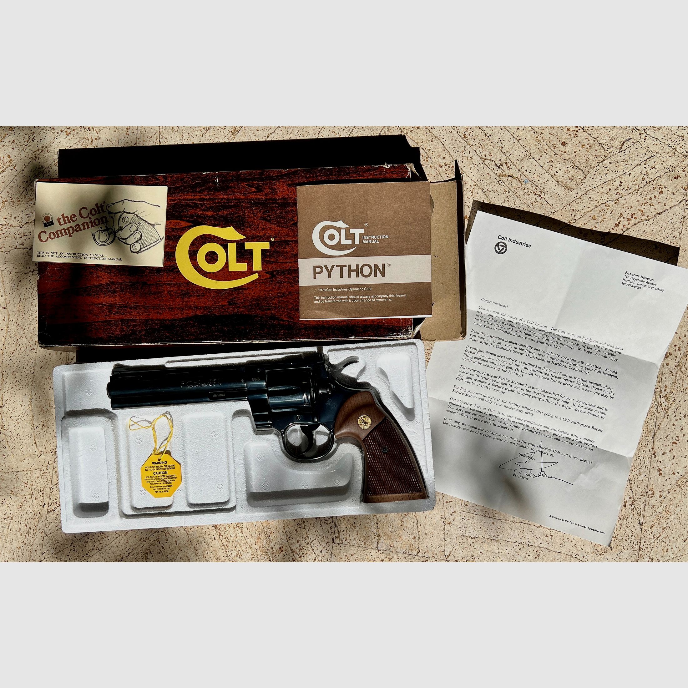 Colt Python 6"  Rarität;  Originale Colt  Fertigung,  (kein Smith&Wesson 686 Target Champion, Club 30, Taurus, Korth, Manurhin, sondern DAS Original!)