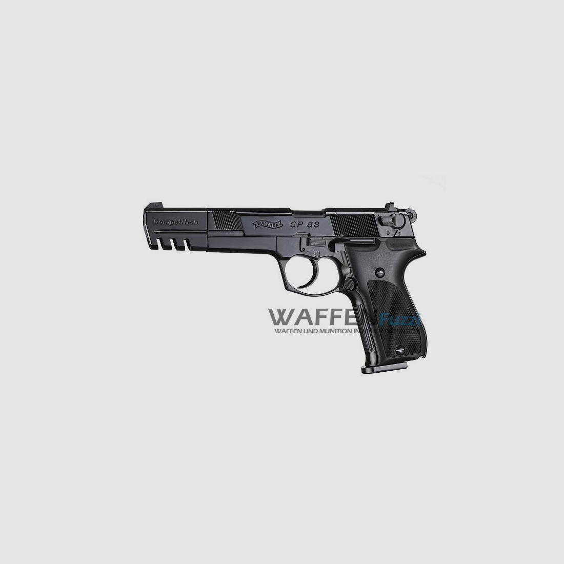 Walther CP88 Competition CO2 Pistole 4,5 mm Diabolo brüniert