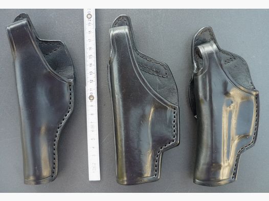HKDesign Holster  Art. Nr.  002 : Einfachholster mit Snapverschluß  -  für: FN,  HK P 7/8 , Beretta 85 -  für Linkshänder