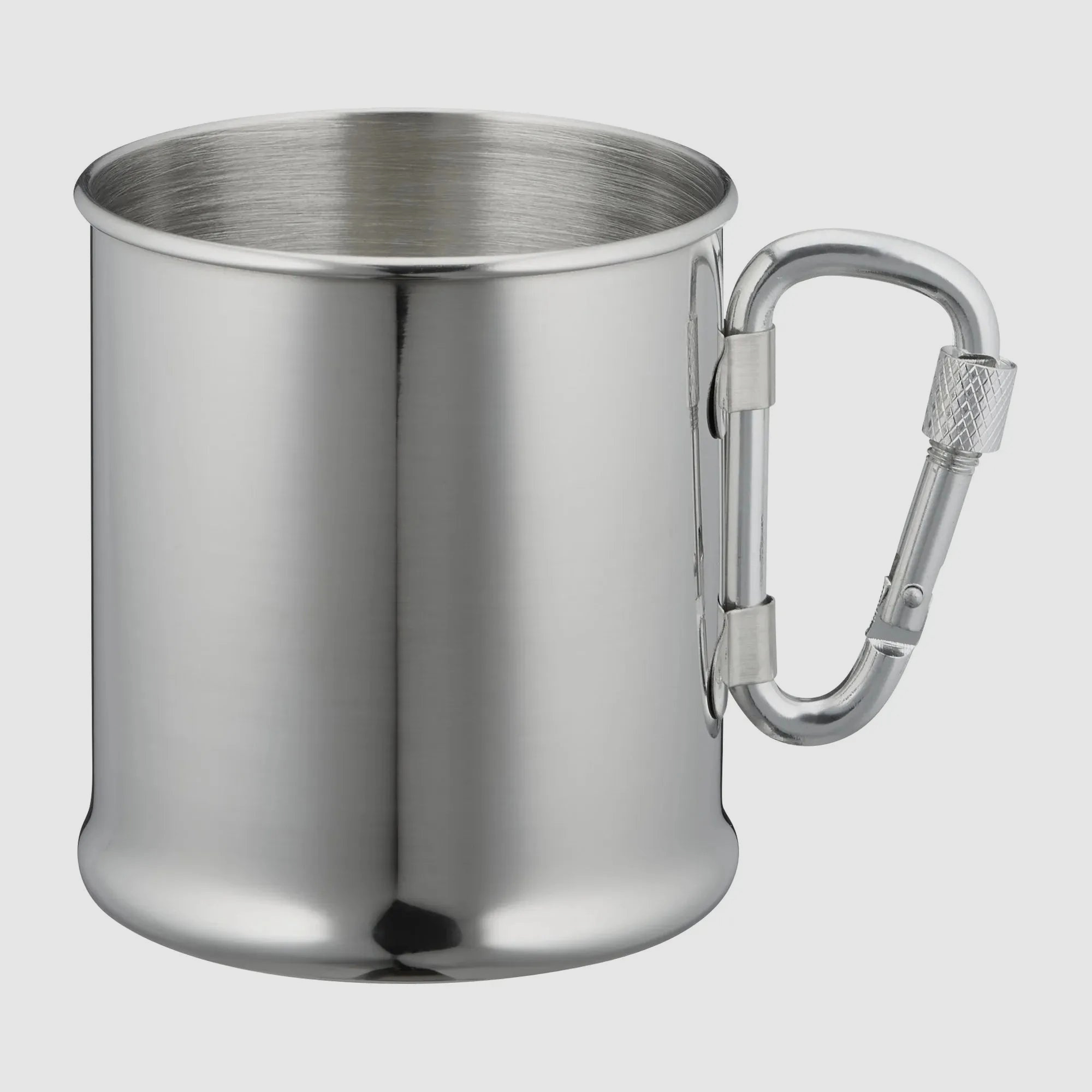 Fox Outdoor Edelstahlbecher mit Karabiner 220 ml