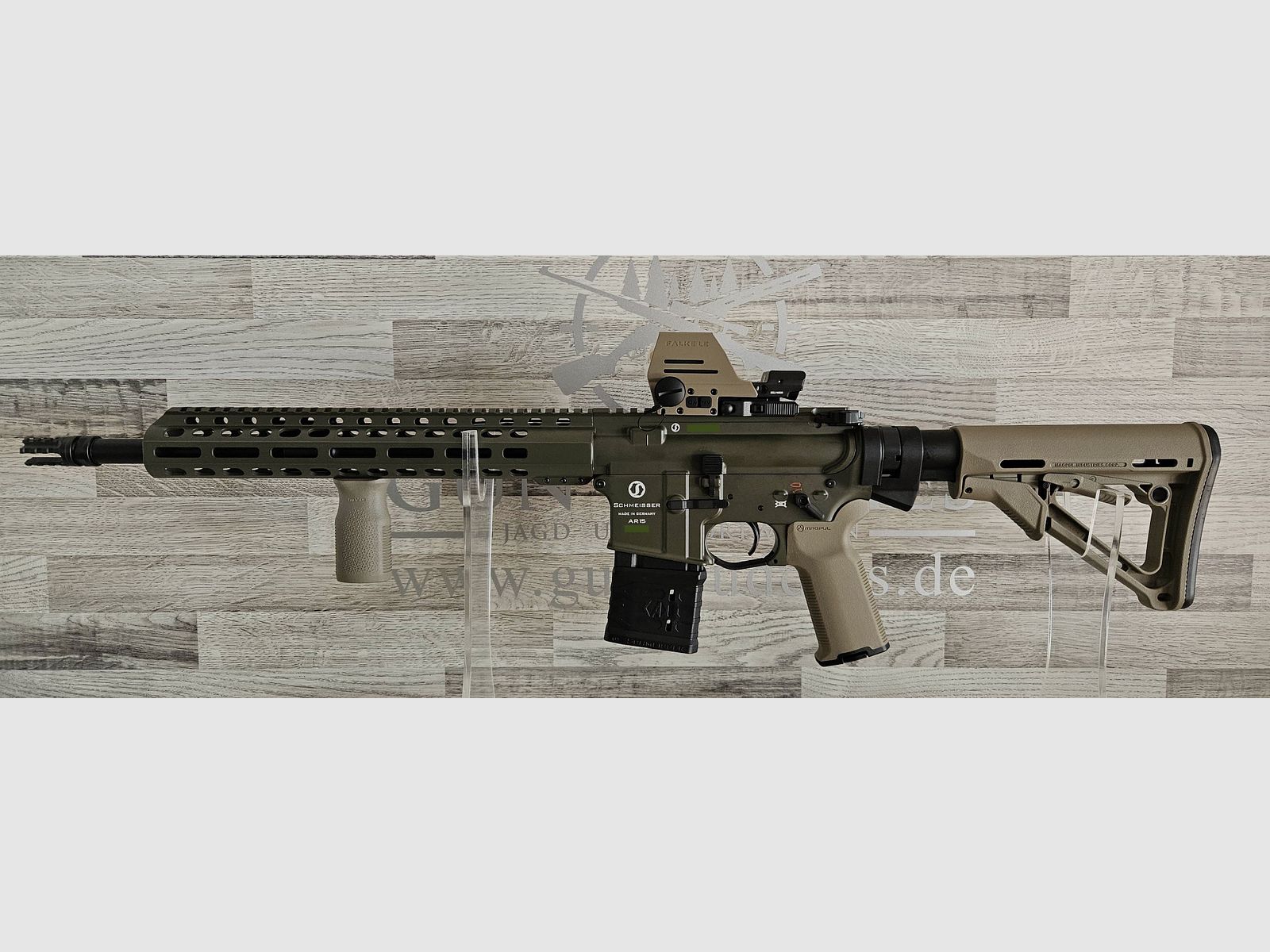 Schmeisser AR15 M4FL 14,5" OD Green Sondermodell MAGPUL Kal. .223Rem mit Optik - versandkostenfrei - Neuware vom Fachhandel