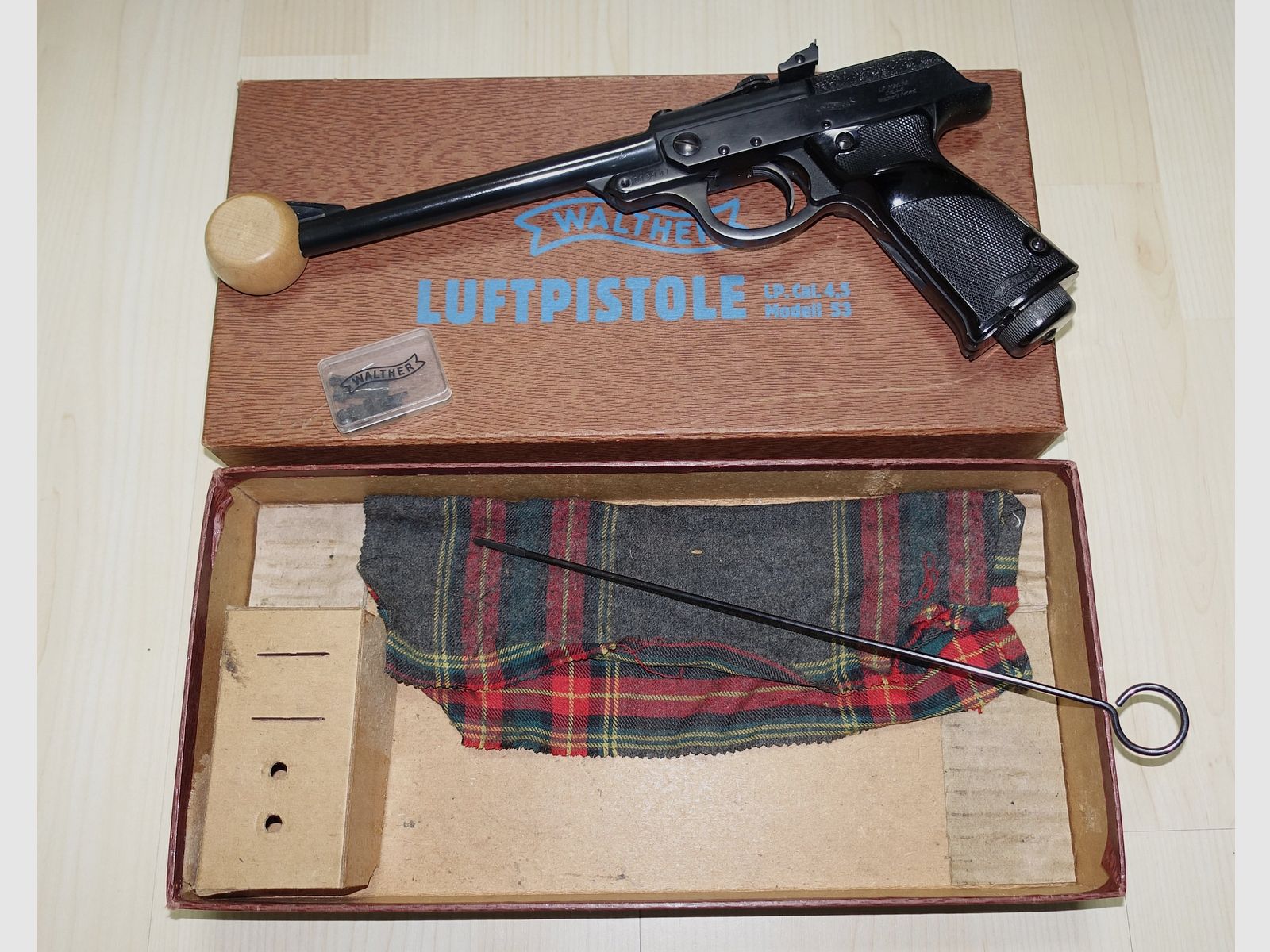 Prachtige 70 jaar oude Walther LP53 / Bj. 1957 / Verzamelobject