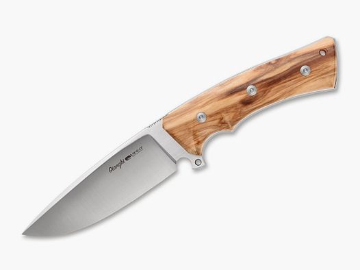Gianghi Olive Messer mit hochwertiger Lederscheide
