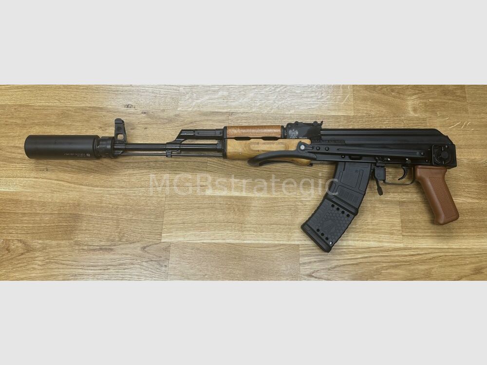 Schalldämpfer für Büchsen auf AK/AKM Basis - ASE UTRA SL6i-BL 9.3/.338 für BoreLock HiPer Short 7.62 Mündungsfeuerdämpfer M14x1 Links - System AK47 AK-47 AKM wie z.B. WBP