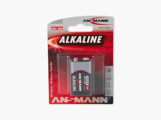 Pile alcaline 6LR61 9 volts - Ansmann