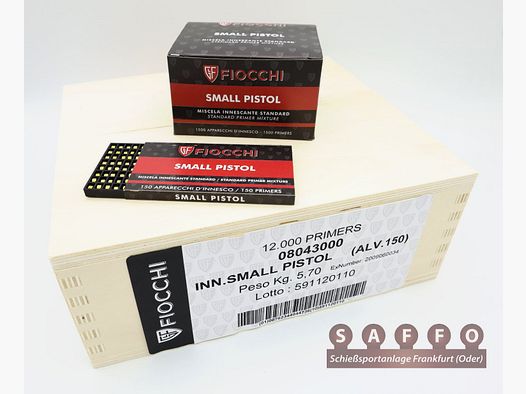 Fiocchi Small Pistol Caps / Pólvora 6000 piezas