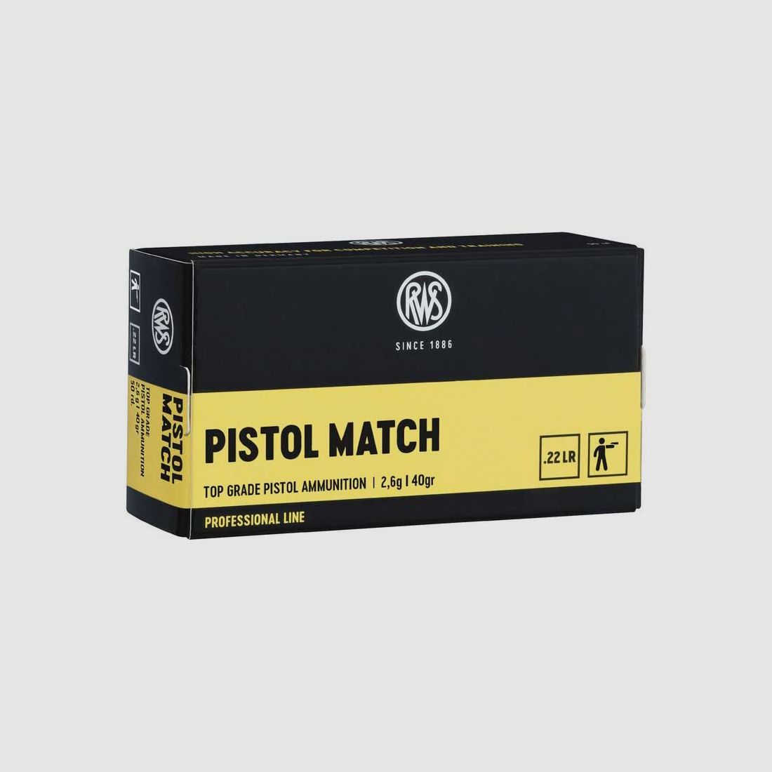 RWS .22 PISTOL MATCH 2,6g / 40gr