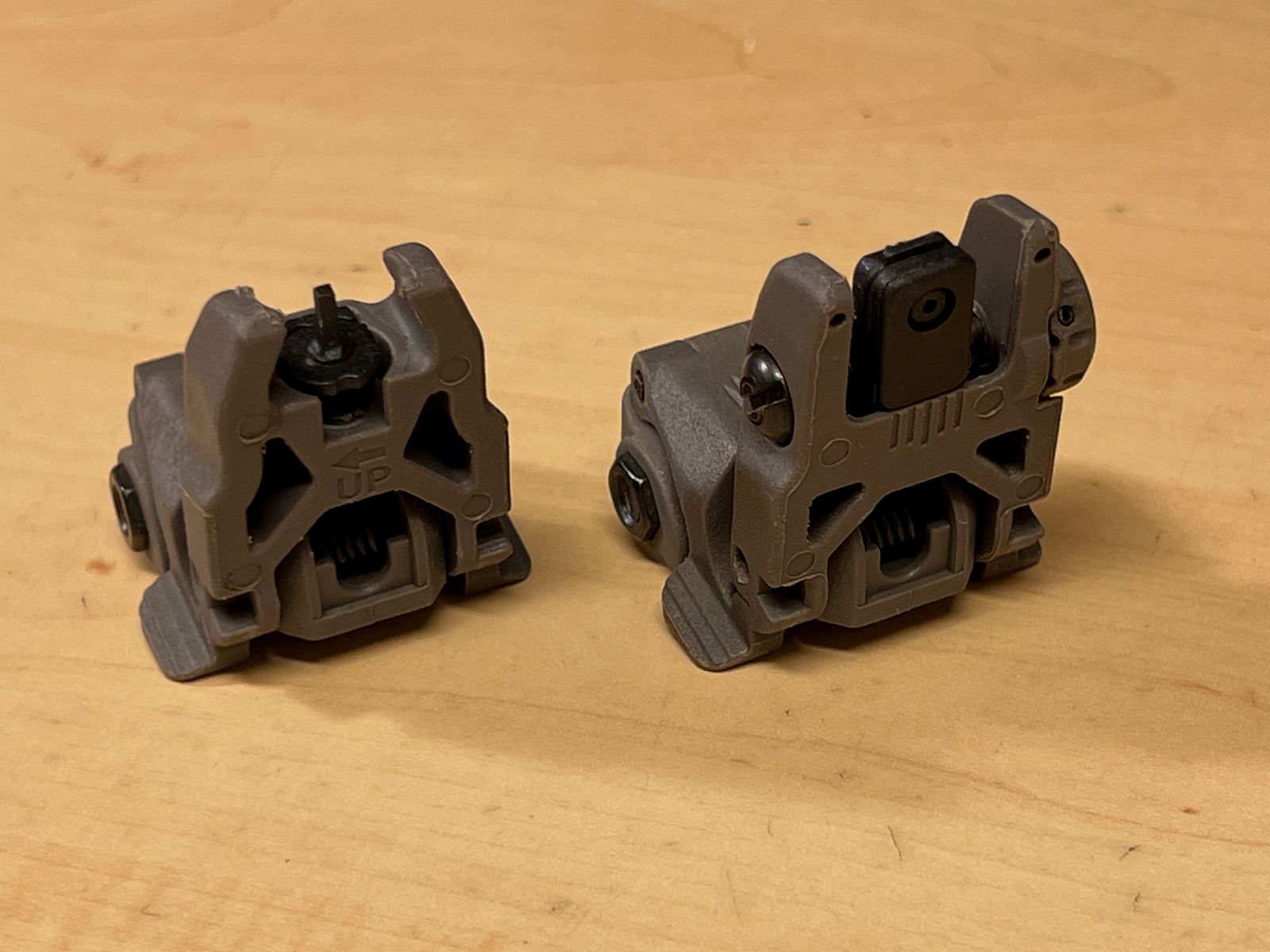 Flip Up Sights in Tan / Khaki aus Polymer